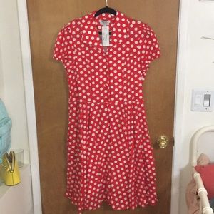 Magnolia Park Polka Dot Button Dress